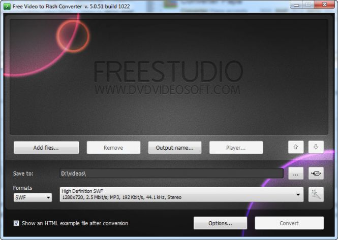 How to convert MOV to SWF with Free Video to Flash Converter