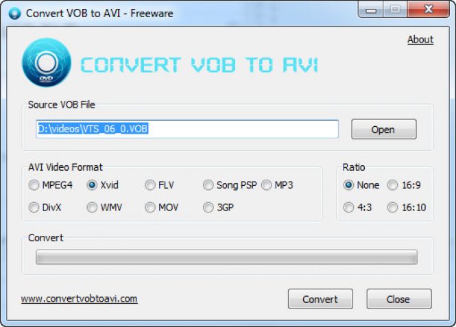 How to convert VOB to AVI with Convert VOB to AVI
