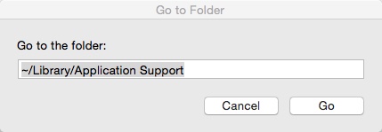 Locating Application Support Folder