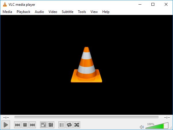 VLC media player Window
