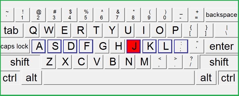 Virtual Keyboard In TypeFaster Typing Tutor