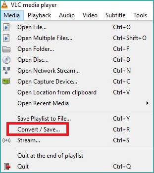 Accessing Converter In VLC media player