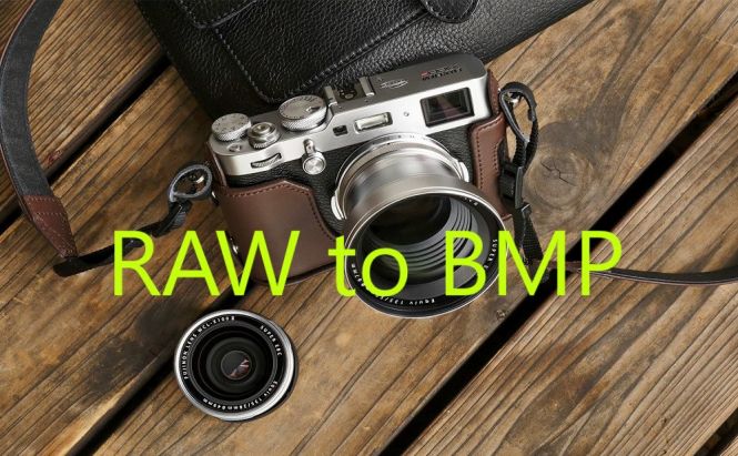 How to convert RAW to BMP