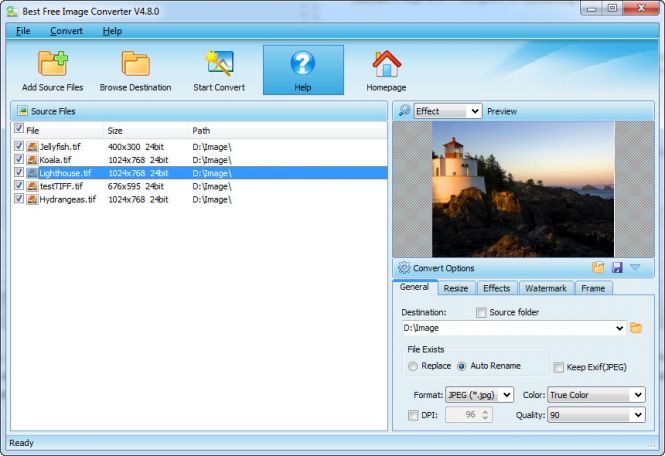 How to convert TIFF to JPG with Best Free Image Converter