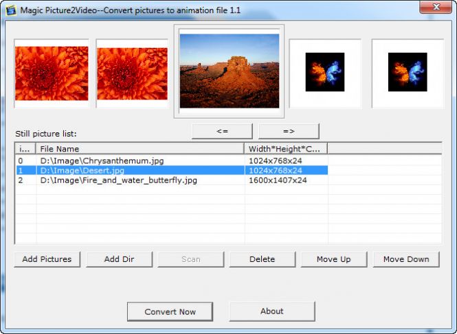 How to batch convert JPG to SWF with Magic Pic2Ani