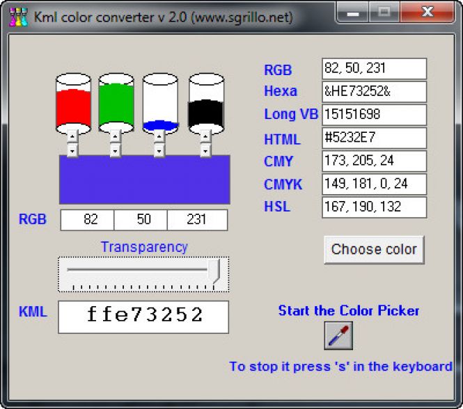 How to Convert RGB to CMYK With KML Color converter