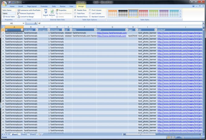 How to convert KML to XLSX with Microsoft Excel
