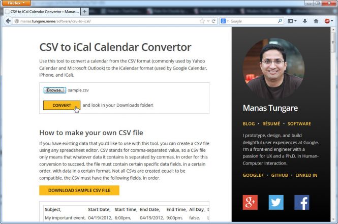 How to Convert Excel to ICS Calendar Files with MS Excel and CSV to iCal Calendar Convertor